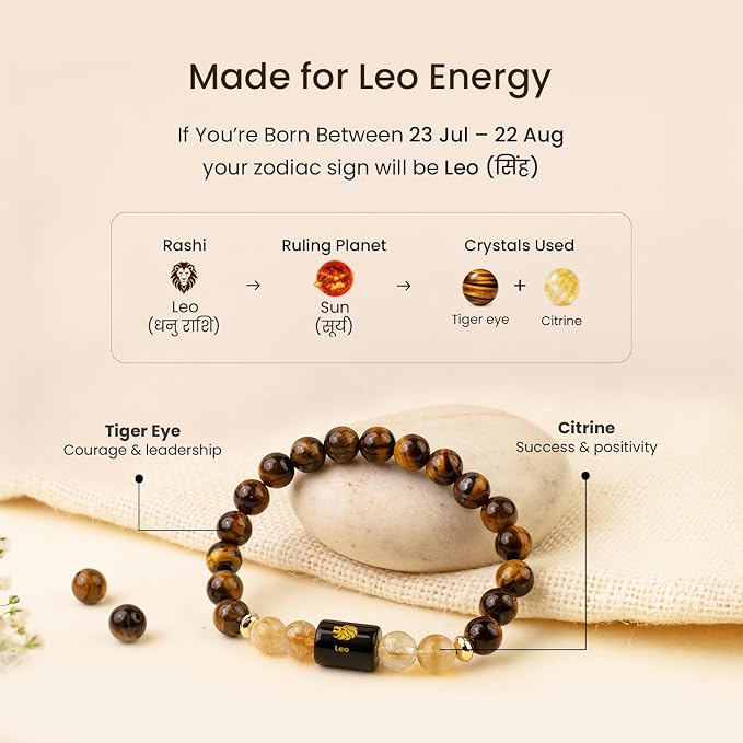 Astrotalk Zodiac Crystal Bracelet (Rashi)