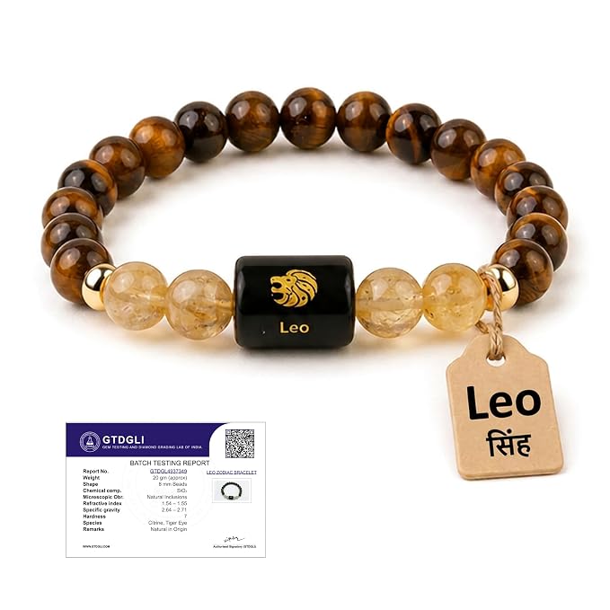 Astrotalk Zodiac Crystal Bracelet (Rashi)