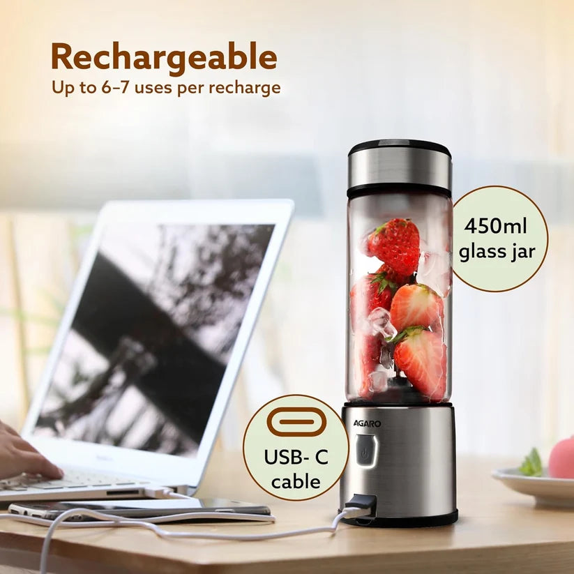 USB rechargeable mini juicer and blender